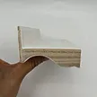 white primed plywood door casing moulding